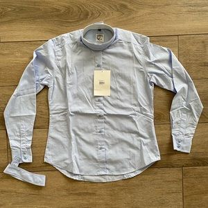Ladies Show Shirt, Size L, light blue, NEW